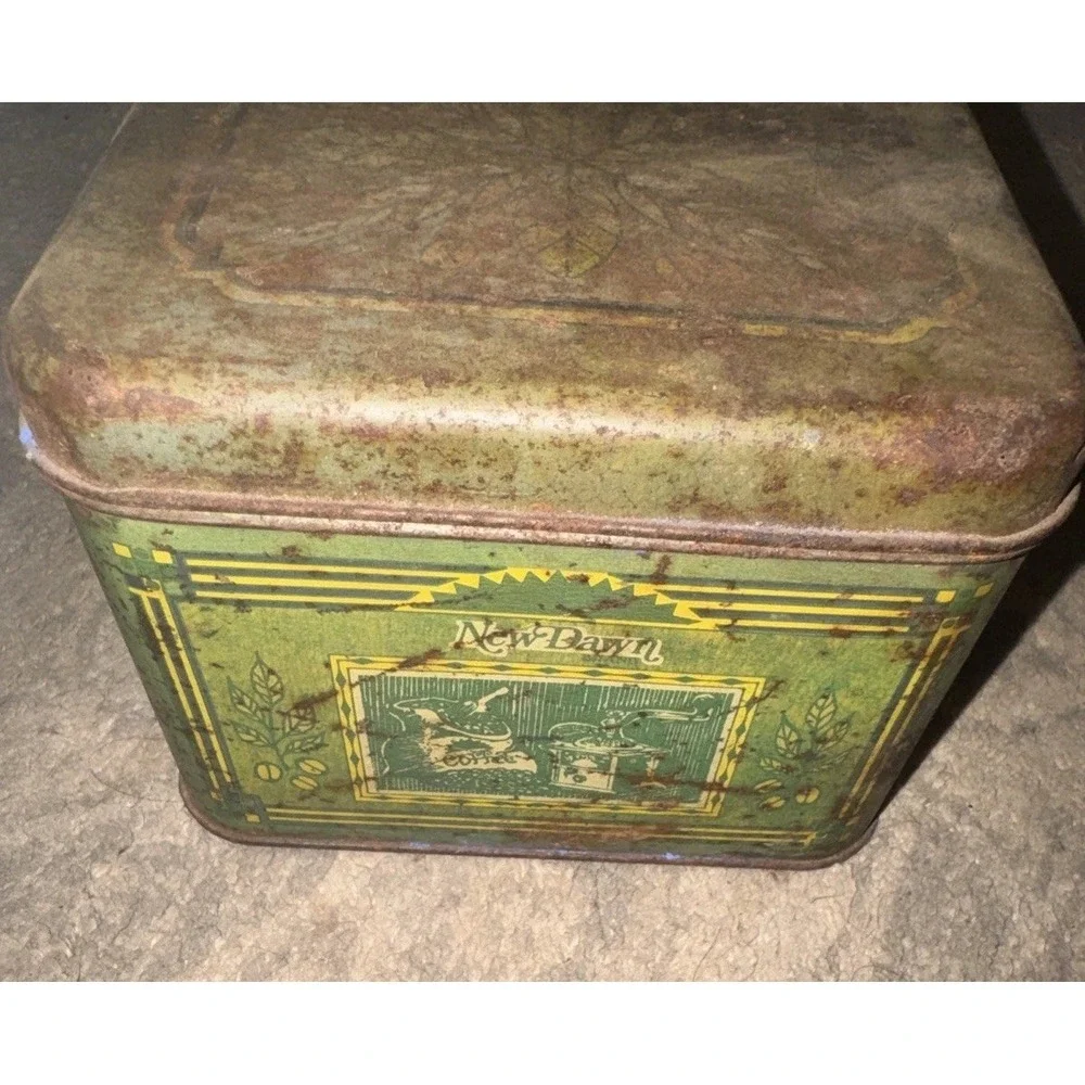 Vintage New Dawn Colombian Coffee Tin